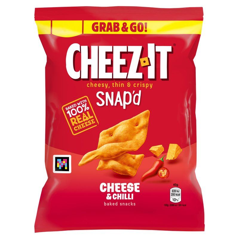 Cheez It Cheese & Chilli Snap'D Crackers (20x40g)