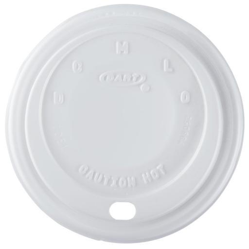 10oz Dart Sip-Thru Lid - White 1000x (10x100)